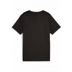 Młodzieżowa koszulka Essentials Colour z logo No.1 PUMA Black. Czarna bluzki damskie Puma, m, bez wzorów, z gumy, młodzieżowe, bez kołnierzyka, bez ramiączek. Za 79.00 zł.