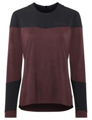 Koszulka damska Moab LS PRO. Czerwone bluzki sportowe damskie Vaude, s, bez wzorów, z materiału, bez ramiączek. Za 369.00 zł.