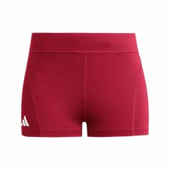 Szorty Adidas Sport Adizero E Booty Damskie. Czerwone spodenki sportowe damskie Adidas, bez wzorów, z bawełny, sportowe. Za 183.99 zł.