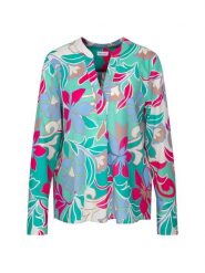 Seidensticker Bluzka w kolorze turkusowo-różowym rozmiar: 40. Różowe bluzki damskie Seidensticker, bez wzorów, z bawełny, bez kołnierzyka, bez ramiączek. Za 152.62 zł.