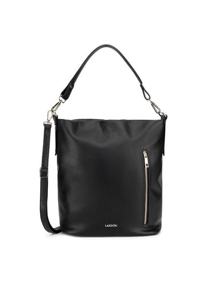 Lasocki Torebka C-LSK-K-066-06 Czarny. Czarne torebki klasyczne damskie Lasocki, bez wzorów, bez dodatków. Za 199.99 zł.