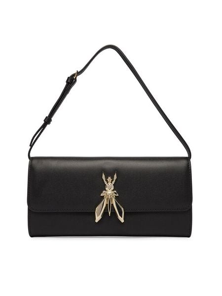 Patrizia Pepe Torebka 8B0304/L061 Czarny. Czarne torebki klasyczne damskie Patrizia Pepe, bez wzorów, ze skóry, bez dodatków. Za 1,129.00 zł.