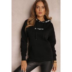 Czarna Bluza z Kapturem Vasilija. Czarne bluzy z kapturem damskie Renee, l, z bawełny. Za 99.99 zł.