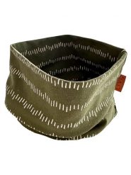 LiVi Szal-koło "Stripes khaki" w kolorze khaki - 50 x 24 cm rozmiar: onesize. Brązowe szaliki dziecięce LiVi, z bawełny, bez ramiączek. Za 84.01 zł.