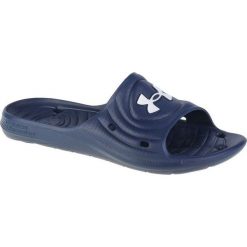 Klapki Under Armour Locker Iv Sl 3023758-401 niebieskie. Niebieskie klapki i japonki męskie z materiału. Za 126.61 zł.