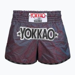 Spodenki treningowe męskie YOKKAO Lunar Muay Thai. Fioletowe szorty męskie YOKKAO, z materiału, bez kołnierzyka. Za 289.99 zł.
