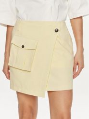 Herskind Spódnica mini Carolina 5115519 Żółty Regular Fit. Żółte spódniczki damskie Herskind, bez wzorów, z syntetyku, mini. Za 399.99 zł.