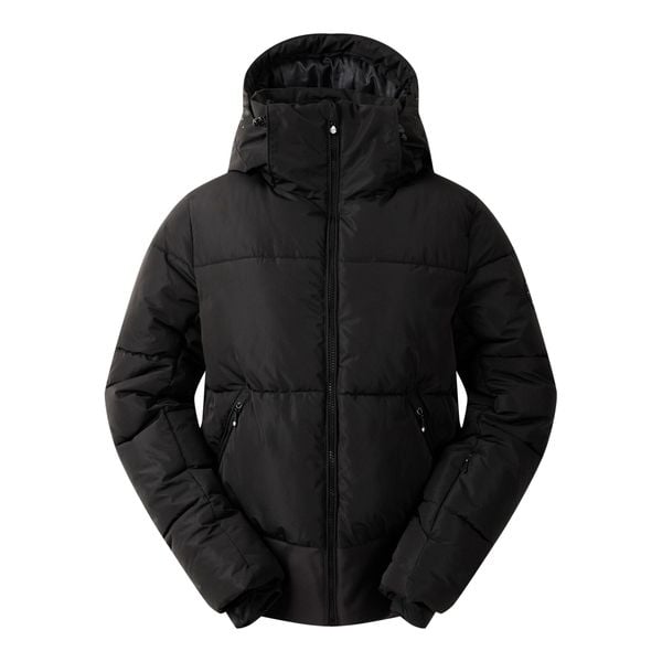 Wyściełana Kurtka Narciarska Damska Glitz. Czarne kurtki damskie Dare 2b, xl, bez wzorów, z materiału, z kapturem, narciarskie. Za 311.99 zł.