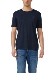 S.Oliver Koszulka w kolorze granatowym rozmiar: L. Niebieskie t-shirty damskie S.Oliver, l, bez wzorów, z bawełny, bez kołnierzyka. Za 59.95 zł.