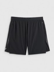 4F Spodenki do biegania szybkoschnące męskie - czarne XL. Czarne szorty męskie 4f, bez wzorów. Za 199.99 zł.