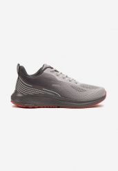 Szaro-Czerwone Buty Sportowe Sneakersy z Siateczki na Piankowej Podeszwie Saralia. Szare buty sportowe na co dzień męskie Born2be, z jeansu, bez zapięcia. Za 129.99 zł.