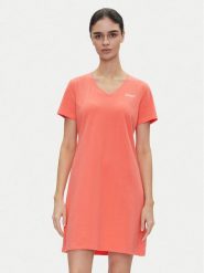 DKNY Sport Sukienka codzienna DP5D4902 Koralowy Regular Fit. Pomarańczowe sukienki damskie DKNY Sport, na co dzień, xs, bez wzorów, z bawełny, sportowe, bez kołnierzyka, bez ramiączek, proste. Za 139.99 zł.