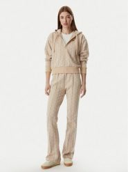 Lacoste Bluza SF7606 Beżowy jasny Regular Fit. Brązowe bluzy bez kaptura damskie Lacoste, z bawełny. Za 780.99 zł.