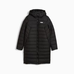 Płaszcz puchowy damska Puma ESS LOGO PADDED czarny 68833801 r XS. Czarne płaszcze damskie Puma, na zimę, l, bez wzorów, z puchu, sportowe. Za 302.99 zł.
