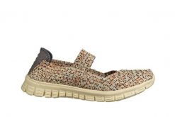 Półbuty Rock Talia Peachberg 032998, Beżowy, Materiał - 37. Brązowe półbuty damskie Rock Spring, bez wzorów, z materiału, rockowe, bez obcasa. W wyprzedaży za 164.99 zł.