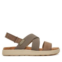 Sandały Keen. Szare sandały damskie Keen, bez wzorów, bez obcasa, na płaskiej podeszwie. Za 319.99 zł.