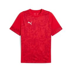 Koszulka treningowa Puma Cup. Czerwone t-shirty sportowe męskie Puma, z materiału, bez ramiączek, do piłki nożnej. Za 200.00 zł.