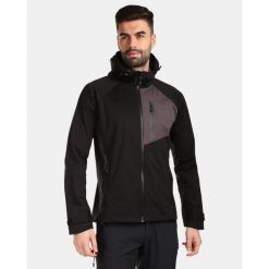 Męska kurtka softshell Kilpi BELTRA-M. Niebieskie kurtki męskie Kilpi, m, bez wzorów, z softshellu, bez kaptura. Za 422.05 zł.
