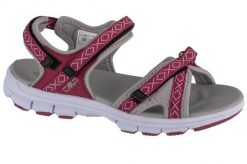 Sandały damskie, Almaak Hiking Sandal. Czerwone obuwie trekkingowe damskie CMP, bez wzorów, z materiału, bez obcasa. Za 239.99 zł.