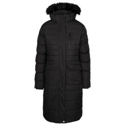 Damska długa kurtka Trespass Sasha. Czarne kurtki damskie Trespass, xl, bez wzorów, z futra, bez kaptura. Za 332.99 zł.