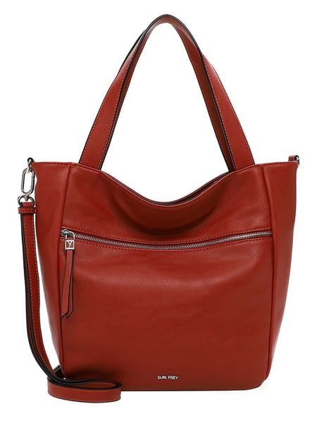 SURI FREY Torebka "Abbey" w kolorze ceglanym - 44 x 32 x 13 cm rozmiar: onesize. Czerwone torebki klasyczne damskie Suri Frey, bez wzorów, z materiału, bez dodatków. Za 104.99 zł.