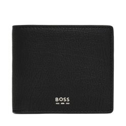 Portfel BOSS. Czarne portfele męskie Boss, bez wzorów. Za 399.99 zł.