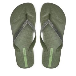 Japonki Ipanema. Szare klapki damskie Ipanema, bez wzorów, bez obcasa. Za 79.99 zł.