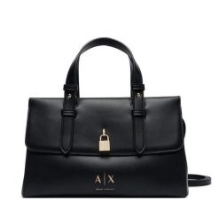 Torebka Armani Exchange. Czarne torebki klasyczne damskie Armani Exchange, bez wzorów, bez dodatków. Za 704.99 zł.