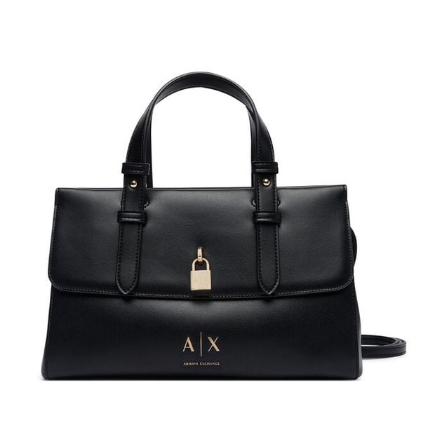 Torebka Armani Exchange. Czarne torebki klasyczne damskie Armani Exchange, bez wzorów, bez dodatków. Za 704.99 zł.