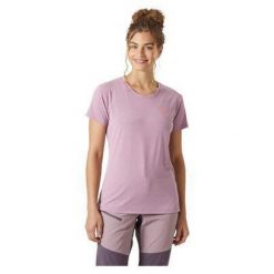 T-shirt damski Helly Hansen Skog graphic. Fioletowe t-shirty damskie Helly Hansen, bez wzorów, bez kołnierzyka. Za 246.50 zł.