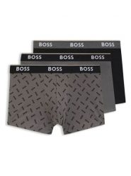Hugo Boss Underwear Bokserki (3 pary) w kolorze czarno-szarym rozmiar: M. Czarne bokserki męskie Hugo Boss Underwear, bez wzorów. Za 179.95 zł.