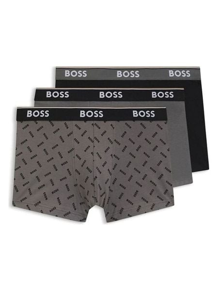 Hugo Boss Underwear Bokserki (3 pary) w kolorze czarno-szarym rozmiar: M. Czarne bokserki męskie Hugo Boss Underwear, bez wzorów. Za 179.95 zł.