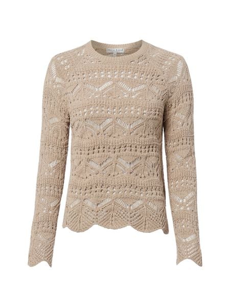 Marie Lund sweter z grubej dzianiny Kobiety Bawełna brązowy, M. Brązowe swetry klasyczne damskie Marie Lund, m, z bawełny, bez kołnierzyka. Za 129.95 zł.