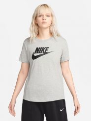 Nike Sportswear Koszulka w kolorze jasnoszarym rozmiar: XL. Szare bluzki damskie Nike Sportswear, xl, bez wzorów, z bawełny, bez kołnierzyka, bez ramiączek. Za 86.78 zł.