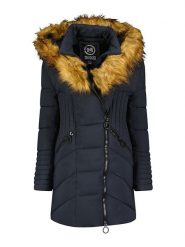 Maison Montaigne Parka "Chamai" w kolorze granatowym rozmiar: XL. Niebieskie parki damskie Maison Montaigne, xl, z aplikacjami. Za 210.81 zł.