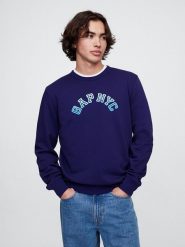 GAP Bluza w kolorze granatowym rozmiar: XXL. Niebieskie bluzy bez kaptura męskie GAP, xxl, z bawełny. Za 83.42 zł.