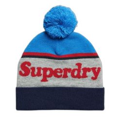Czapka z logo dla kobiet Superdry Essential. Czerwone czapki zimowe damskie Superdry. W wyprzedaży za 97.90 zł.