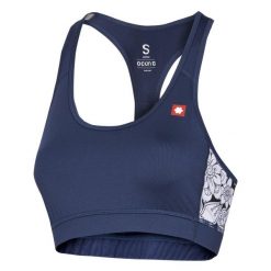 Biustonosz dla kobiet Ocun Misty sargasso. Niebieskie biustonosze sportowe damskie Ocun, bez wzorów. Za 203.50 zł.