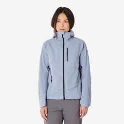 Second Life - Kurtka turystyczna damska Quechua MH900... - Stan Doskonały. Fioletowe kurtki damskie QUECHUA, m, bez wzorów, z poliamidu, bez kaptura. Za 390.99 zł.