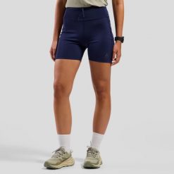 Spodenki damskie ODLO X-ALP Trail Cargo legginsy biegowe z kieszeniami. Niebieskie legginsy damskie Odlo, bez wzorów, sportowe. W wyprzedaży za 359.99 zł.