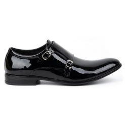 Olivier Skórzane buty wizytowe Monki lakierki 287LU czarny lakier czarne. Czarne buty wizytowe męskie z jeansu, bez zapięcia. Za 453.66 zł.