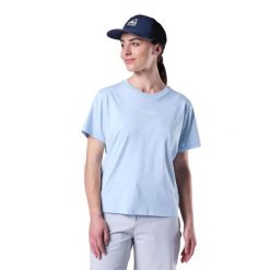T-shirt damski Rossignol Waterfall. Niebieskie t-shirty damskie Rossignol, bez wzorów, bez kołnierzyka. Za 275.50 zł.