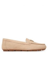 Guess Lordsy FLJLILSUE14 Beżowy. Brązowe mokasyny damskie Guess, ze skóry. Za 409.99 zł.