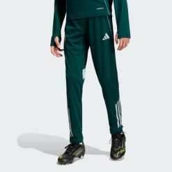 Spodnie treningowe Arsenal Tiro 25 Competition. Zielone spodnie sportowe damskie Adidas, z dresówki, na fitness i siłownię. Za 259.00 zł.