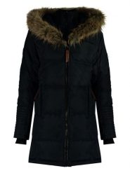 Canadian Peak Parka "Beauty" w kolorze czarnym rozmiar: XL. Czarne parki damskie Canadian Peak, xl, bez wzorów, z tkaniny. Za 267.29 zł.
