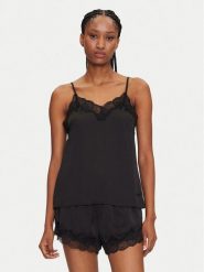 Guess Piżama O5GG03 WH9C2 Czarny. Czarne piżamy damskie Guess, xs, z aplikacjami, z syntetyku, bez ramiączek. Za 219.99 zł.