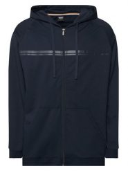BOSS Bluza Authentic Jacket H 50554785 Granatowy Regular Fit. Niebieskie bluzy bez kaptura męskie Boss, l, z bawełny. Za 499.99 zł.