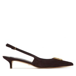 Czółenka Elisabetta Franchi. Brązowe czółenka damskie Elisabetta Franchi, bez wzorów, bez obcasa. Za 2,919.00 zł.