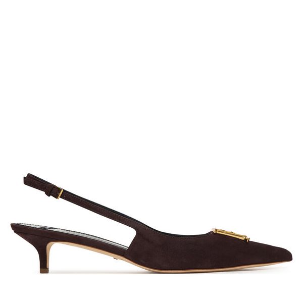 Czółenka Elisabetta Franchi. Brązowe czółenka damskie Elisabetta Franchi, bez wzorów, bez obcasa. Za 2,919.00 zł.