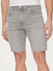 Tommy Hilfiger Szorty jeansowe Brooklyn MW0MW35177 Szary Straight Fit. Szare szorty męskie Tommy Hilfiger, bez wzorów, z bawełny. Za 669.99 zł.